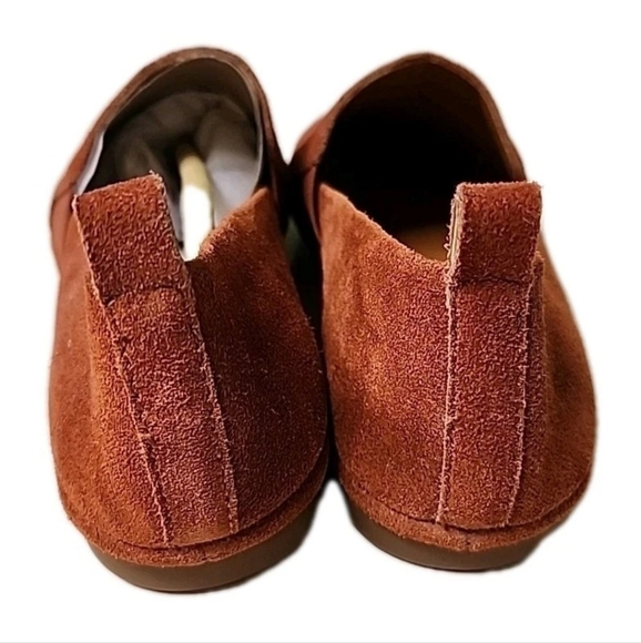 NEW Lucky Brand Women’s Addly Orange Sumac Suede Flat Slip-On Comfort Shoes Sz 6 - Picture 7 of 12